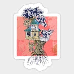 Treehouse colors Sticker